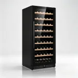 C-275L Multi-Layer Wood Rack Wine Storage Fridge 5-12℃ Adjustable Range