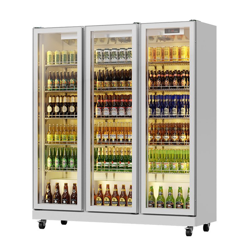 Modern Glass Door Display Cabinet Grab and Go Refrigerator Frigobar for Supermarket Beverage Cooler Equipment