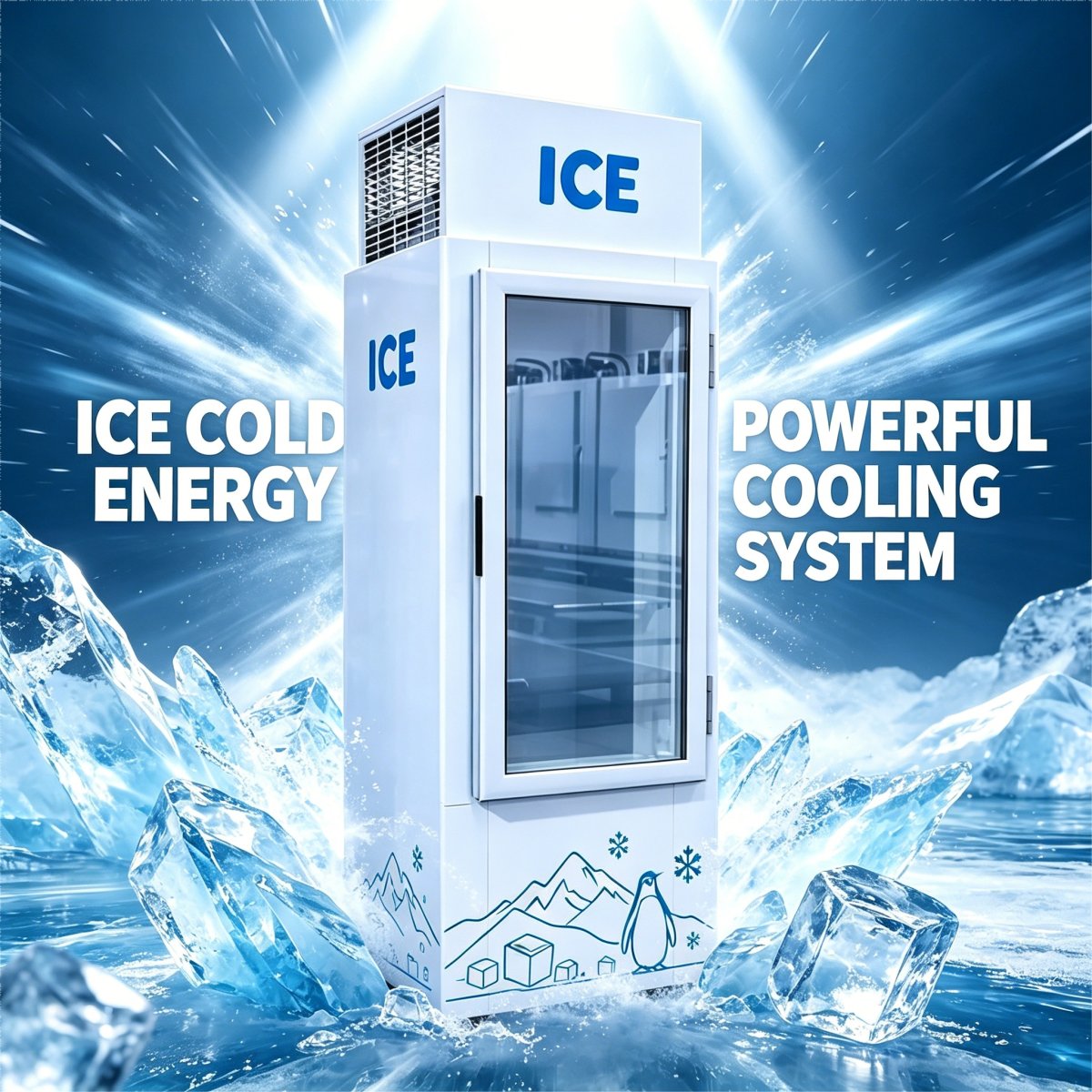 C-Digital Temperature Display Single Door Ice Storage Freezer Fast Direct Cooling Anti-Rust Spray Cabinet