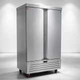 2 Door Reach-in Commercial Fridge Fan Cooling Large Capacity Kitchen Refrigerator