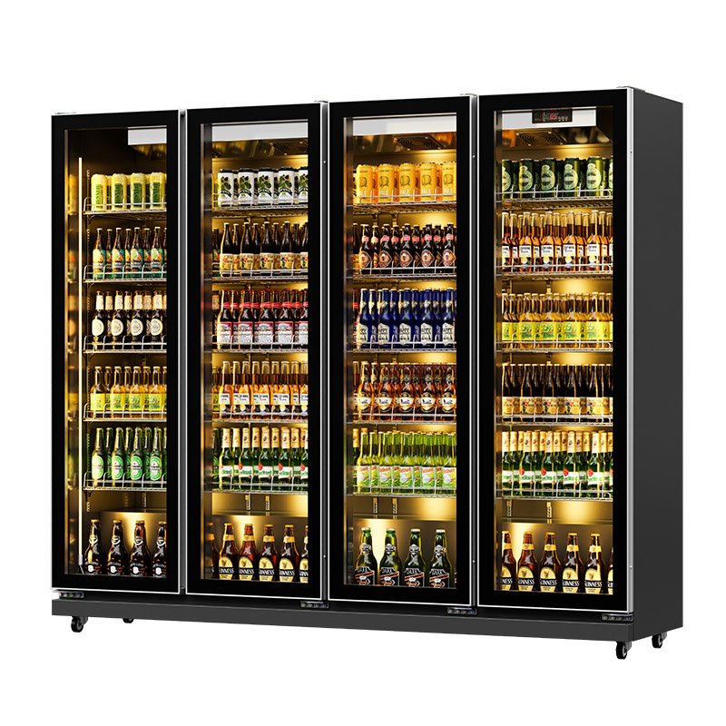 Modern Fashion Hotel bar Supermarket Vertical Glass Visi Cooler China Wine and Beverage Refrigerators