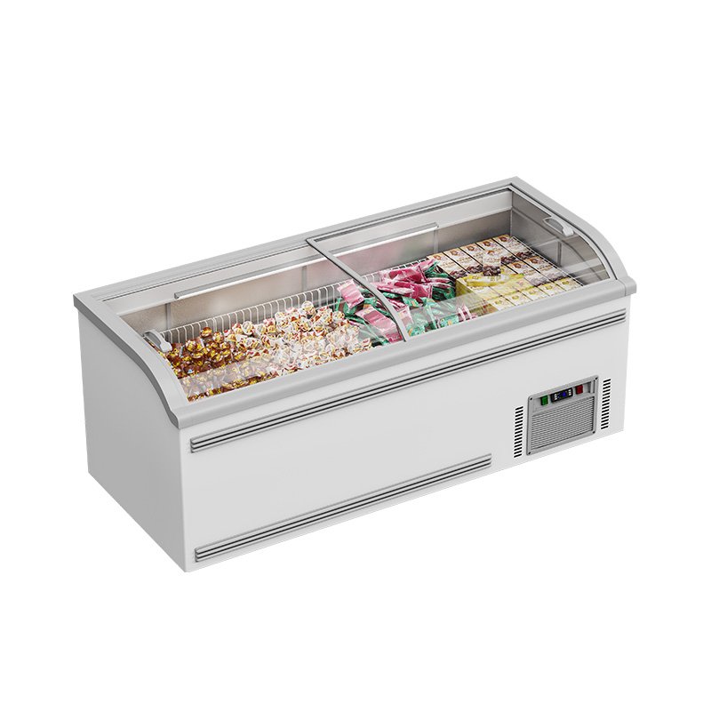 Freezing Equipment Top Sliding Glass Doors Freezer Chest Ice Cream Display for Sale