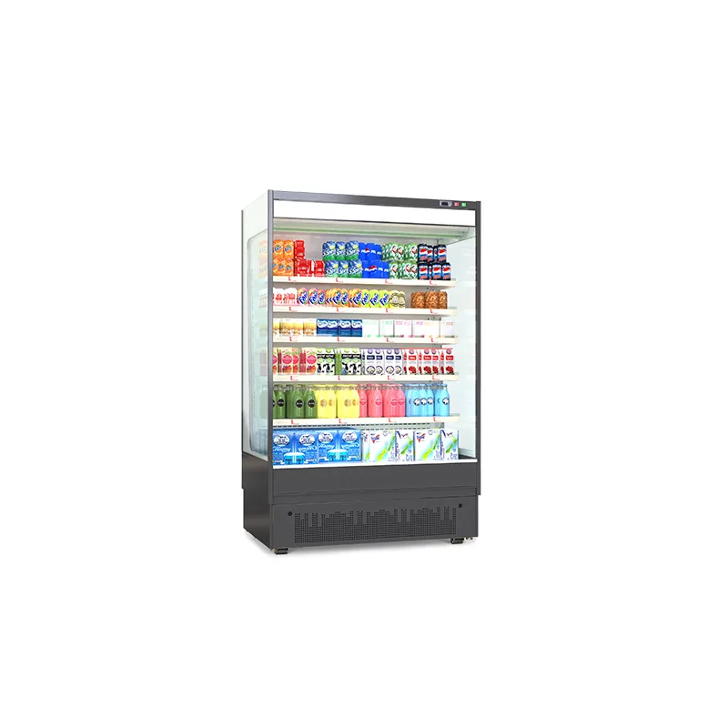 Vertical Open Air Cooler Supermarket Beverage Display Chiller Commercial Open Front Drink Refrigerator for Convenience Store