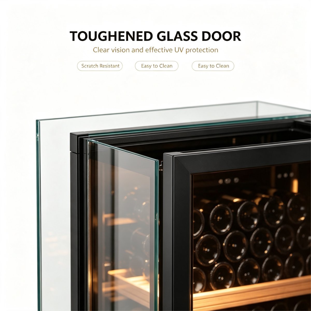 C-Direct Cooling Wine Cooler 455L Wide Temperature Range 5 To 20 Degrees For Villa