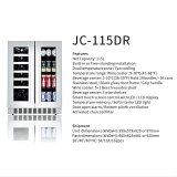 L- Custom Interior Rack Wine Cooler Stainless Steel Frame Commercial Household Wine Refrigerator Manufacturer
