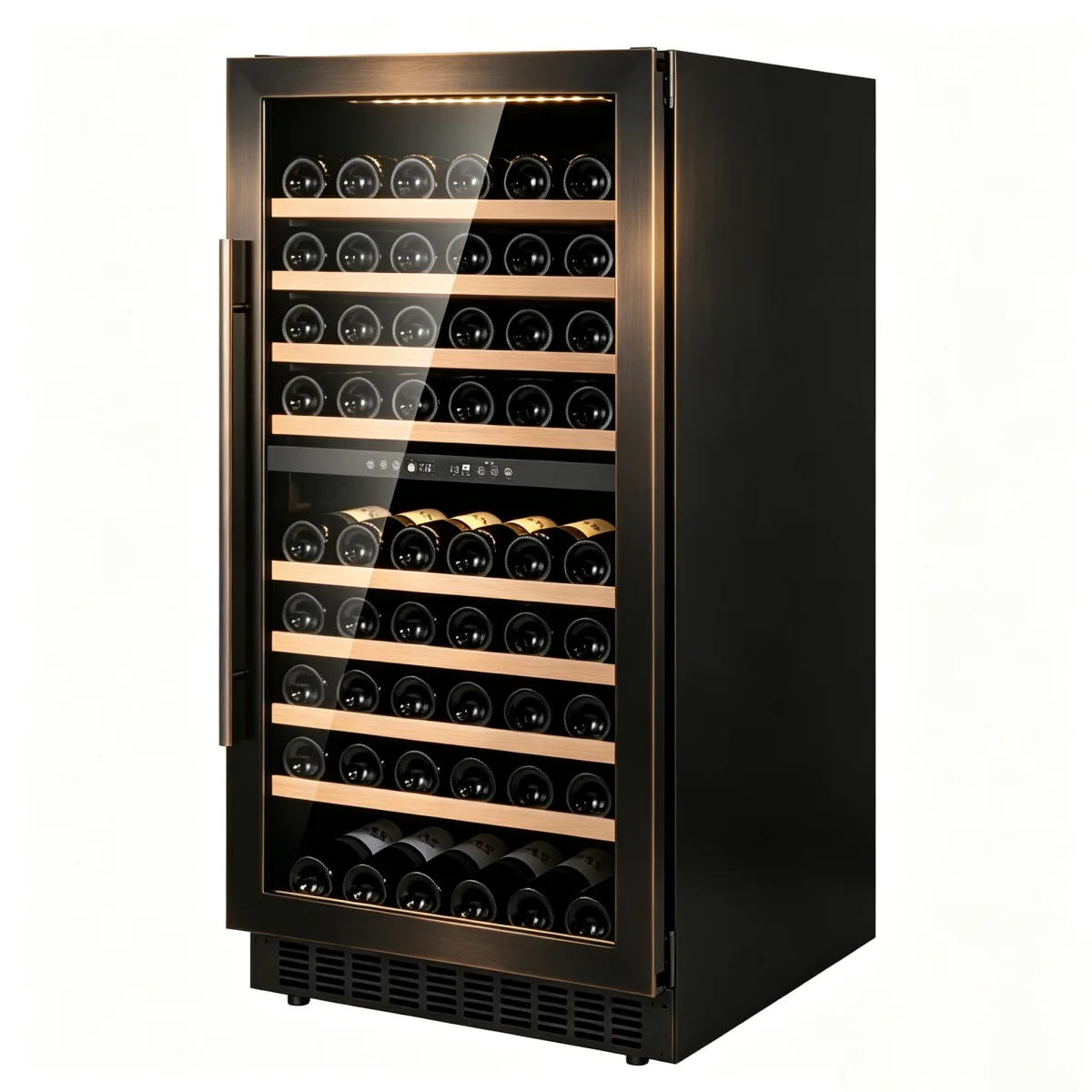 G-Reversible Door Wine Cabinet Temperature Memory Door Open Alarm