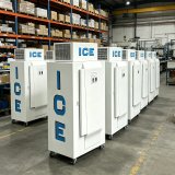 L-Commercial Ice Holding Freezer Vertical Bagged Ice Storage Freezer Custom Voltage for Global Export