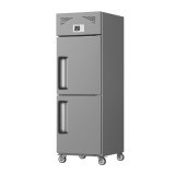 High End Kitchen Double Temperature Fridge Freezer Ss Steel Commercial Fridge Merchandiser