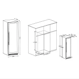 L- Compact Undercounter Commercial Wine Fridge Activated Charcoal Filter Wine Storage Cooler
