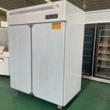 Commercial Kitchen Refrigerator 2 Vertical Double Doors Freezer Fresh-Keeping Air Cooling Single-Temperature Freezing Fridge