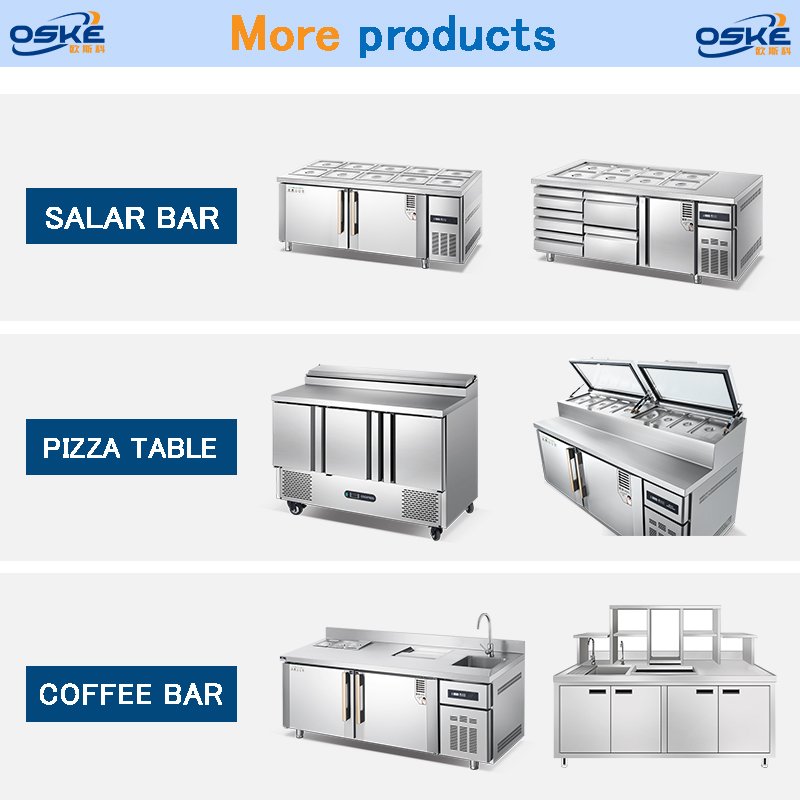 Commercial Refrigeration Equipment Under Counter Refrigerator Restaurant Work Table Freezer Workbench Fridge Custom Available
