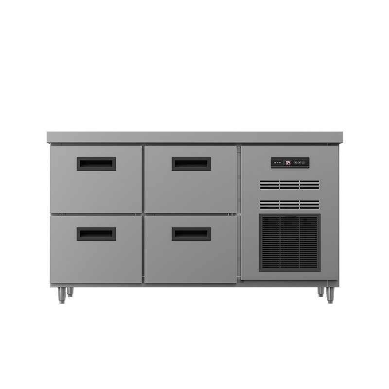 Freezer 4 Drawers Custom Refrigerate Working Counter Under Storage Used Drawers Type Refrigerator