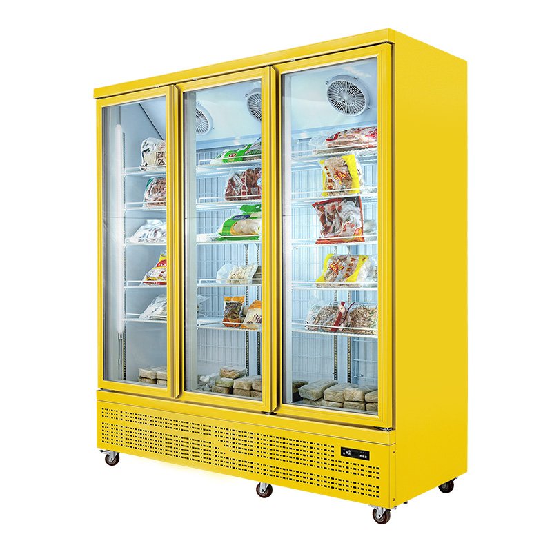Dairy Freezer Counter Double Door Display showcase Freezer Double Door