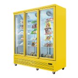 Dairy Freezer Counter Double Door Display showcase Freezer Double Door