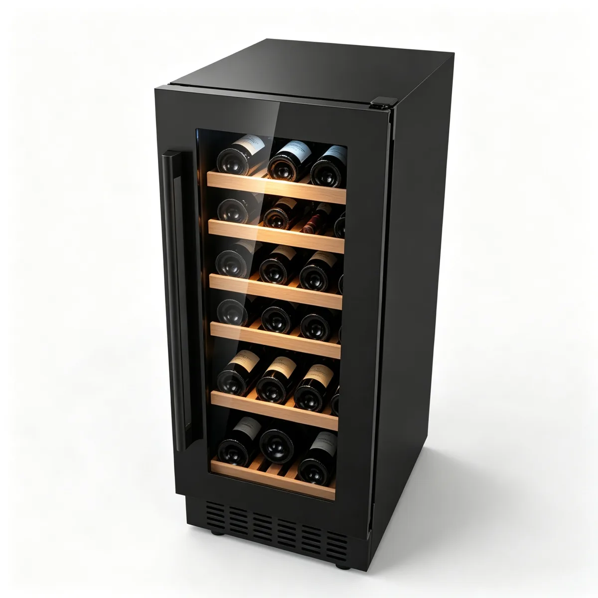 C-Narrow Embedded Wine Fridge 85L 5℃ to 12℃ Single Zone Storage Cabinet