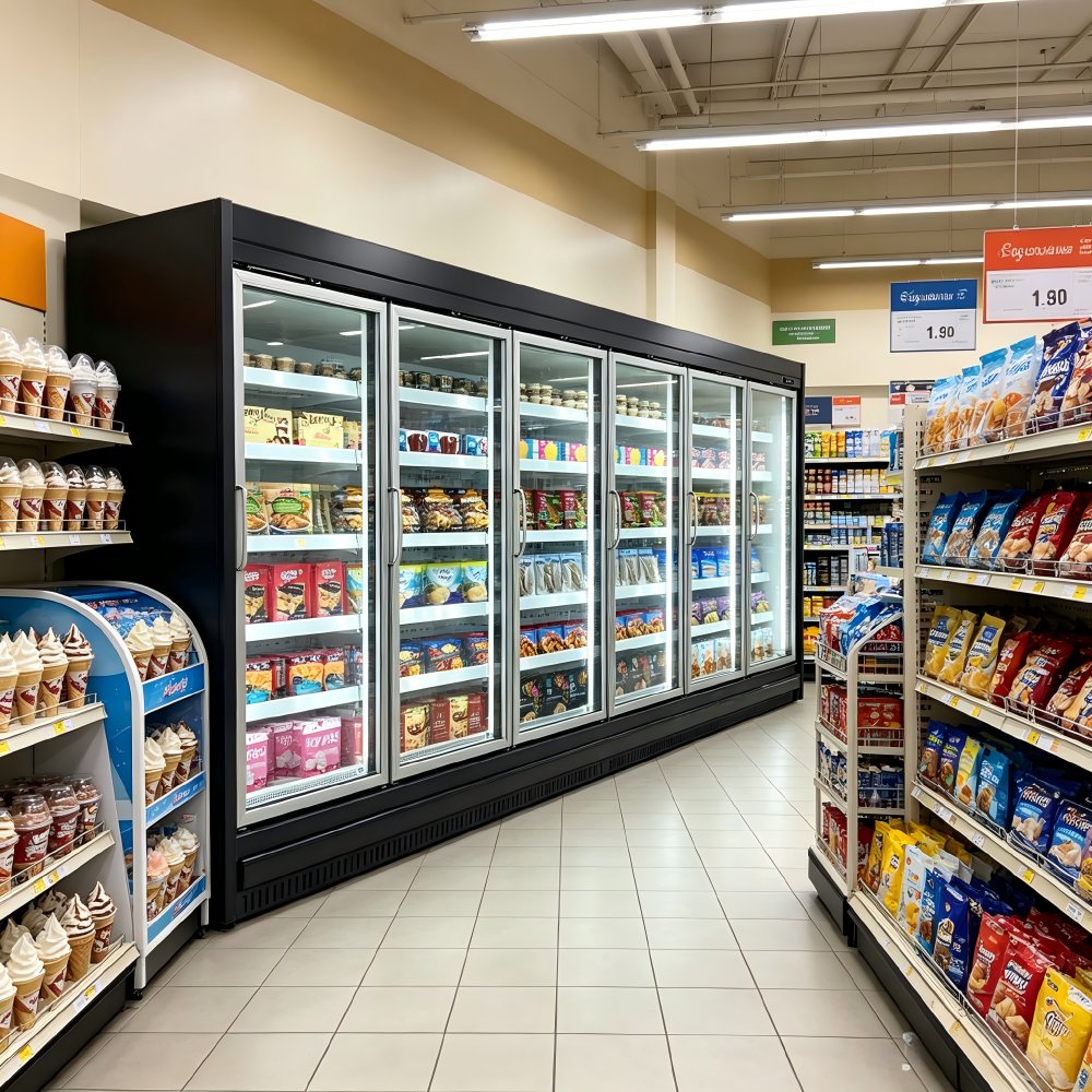 Energy Saving R290 Beverage Display Fridge Bright LED Light Commercial Drink Refrigerator for Grocery Shop
