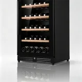 C-275L Vertical Built-in Wine Refrigerator Solid Wood Racks 5-20℃