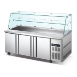 Special Design Work Counter Freezer 3 Door Commercial Refrigerator Under Working Table Refrigerator Undercounter Chiller