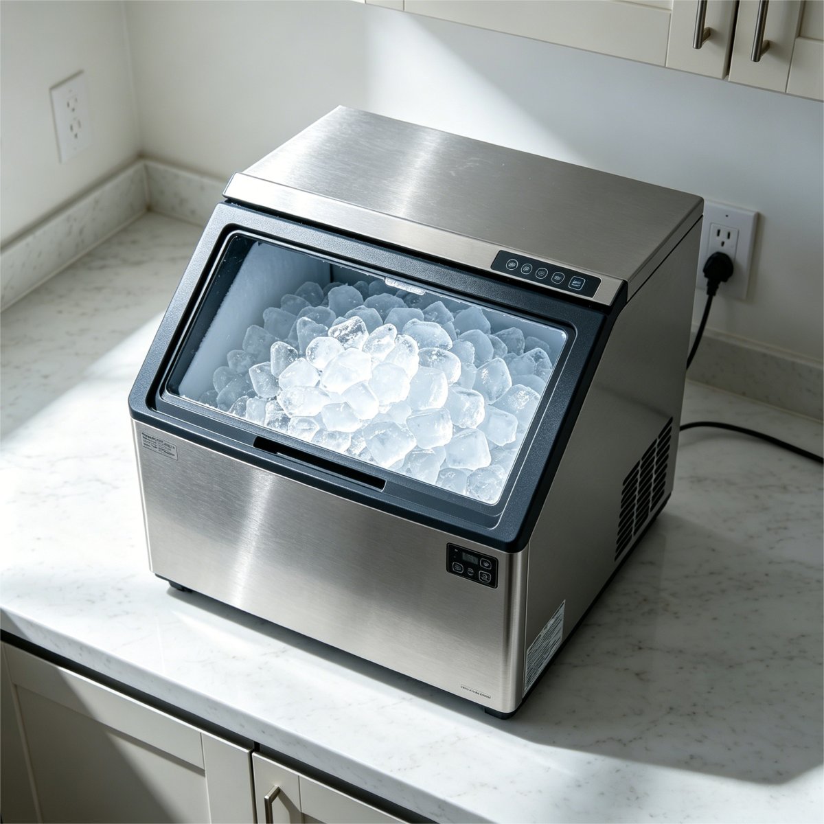 G-Smart Control Desktop Ice Maker With Large Storage Bin
