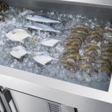 Good Quality Long Service Time Display Counter Top Freezer Precise Temperature Control Fish Freezer Display Counter