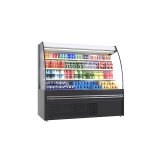 Low Noise Air Curtain Fridge Large Capacity Multideck Open Chiller for Fresh Dairy Products