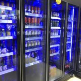Foshan Portable Beer Back bar Cooler Counter Glass 3 Door bar Fridge