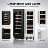 C-85L Built-in Vertical Wine Refrigerator 5-20℃ Constant Temp Cooler