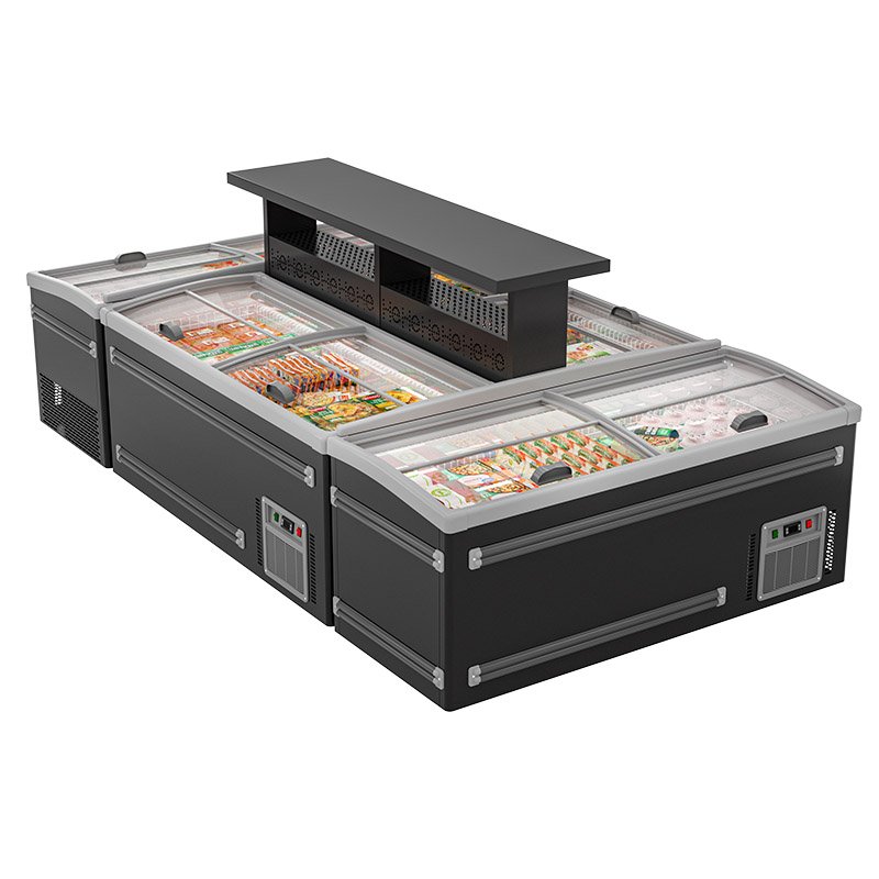 Island Supermarket Refrigeration Equipment Single-Temperature Style Meat Deep Chest Freezer