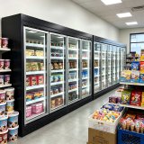 Self-closing Hinged Doors Beverage Display Fridge Auto Defrost Commercial Drink Refrigerator for Dairy Display