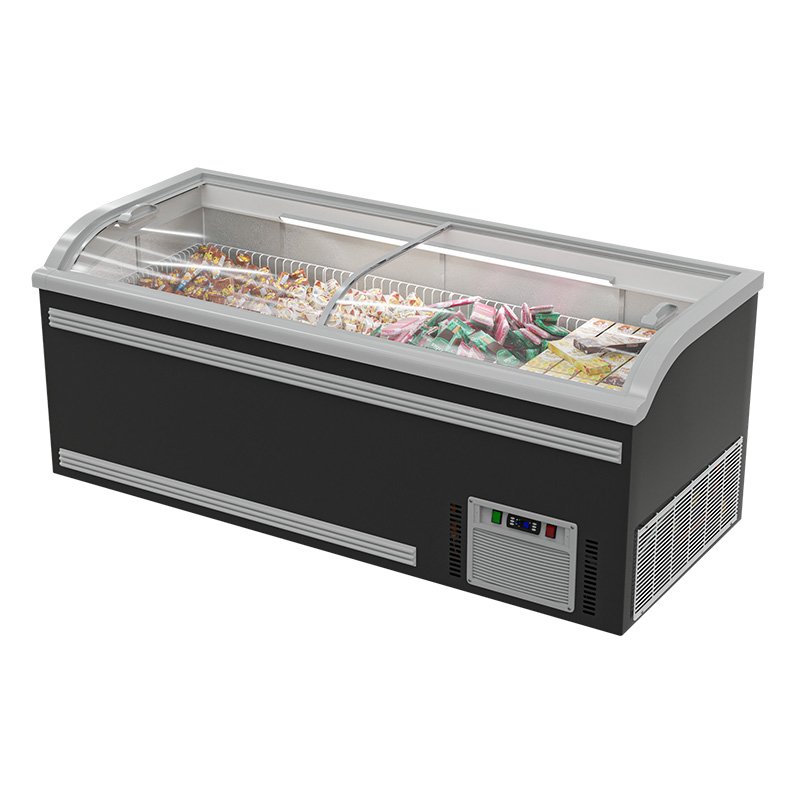 Freezing Equipment Top Sliding Glass Doors Freezer Chest Ice Cream Display for Sale
