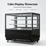 3 Layers Cake Showcase Refrigerator Front Rear Access Dessert Display Cooler For Cafe