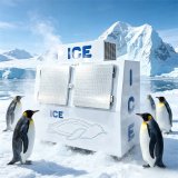 C-Energy Saving Double Door Ice Storage Freezer with Fast Uniform Cooling for Seafood Market