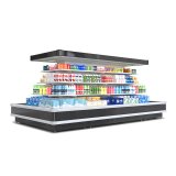 Frost Free Dual Access Display Cooler LED Lighting Island Display Chiller for Supermarket Drinks