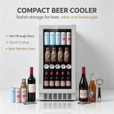 C-Household Bar Use Mini Drink Fridge 85L Vertical Beer Display Refrigerator