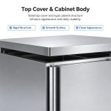 C-Commercial 600L Kitchen Upright Freezer -20~-5℃ Stainless Steel Back Chiller for Restaurant