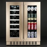 G-JC-115DR 115L Built-in Freestanding Dual Zone Wine & Beverage Cooler
