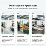 Modular Walk-in Cold Room Commercial Sliding Door Cold Storage Cooler Freezer For Supermarket Restaurant