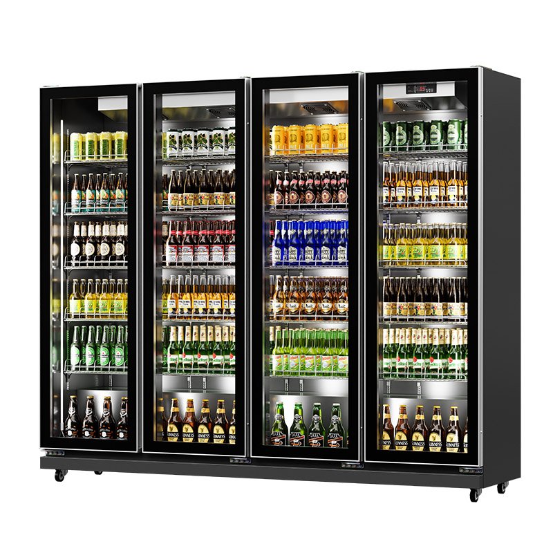 Modern Glass Door Display Cabinet Grab and Go Refrigerator Frigobar for Supermarket Beverage Cooler Equipment