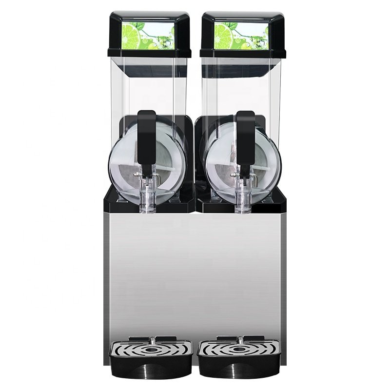 Double Tank Soda Slush Machine Commercial Ice Slush Machine for Beverage Business