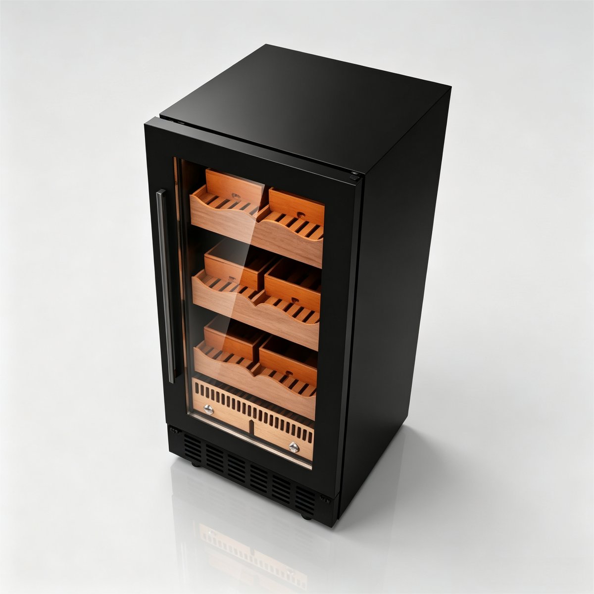 C-Medium Capacity Compressor Cigar Cooler 85L Precise Temp Humidity Control