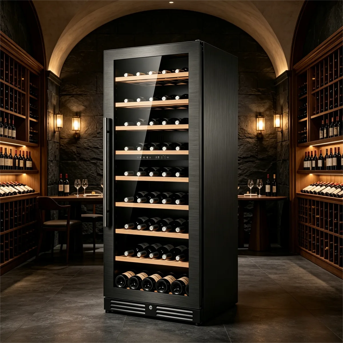 G-JC-275BF Soft LED Light Household Zone Wine Cabinet