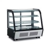 Table Top Glass Door Refrigerated Cake Display Fridge with Adjustable Multi-Tier Shelves Bakery Showcase