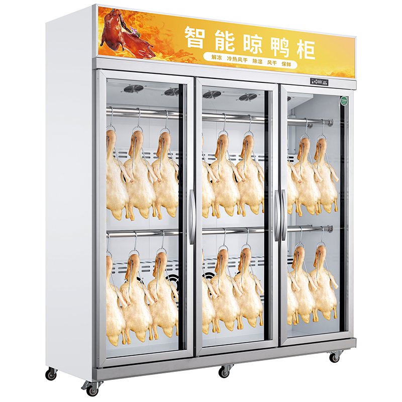 Air Dry Refrigerator Cabinet Machine Glass Door Hanging Duck Dry Refrigerator