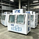 L-Energy Saving Top Mount Condenser Ice Storage Freezer Commercial Ice Merchandiser Freezer with Custom Logo Sticker
