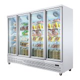 Superstore Display Vertical Used Back bar Glass Door Show case Freezer for Vegetables and Fruits