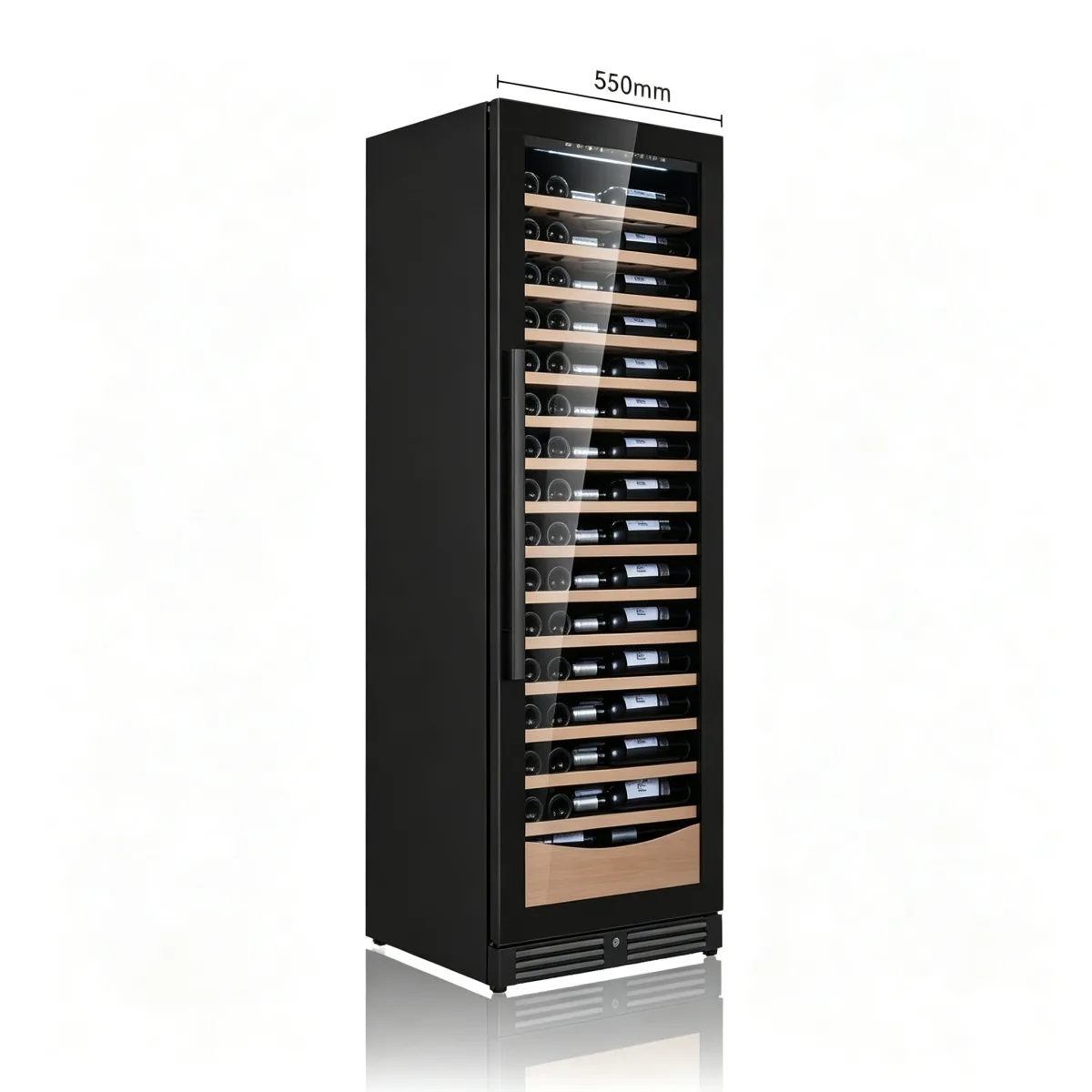 L-Luxury Narrow Wine Cabinet Digital Control UV-Free LED Commercial Wine Display Refrigerator