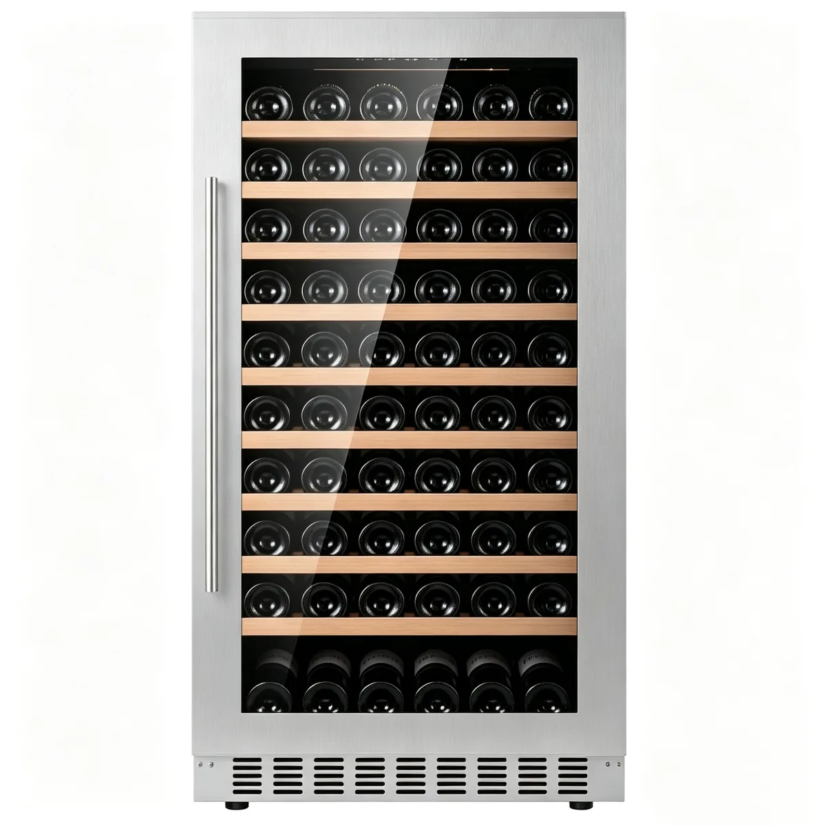 G-265L Single Zone Wine Cooler 110 Bottles Stainless Steel Wine Refrigerator
