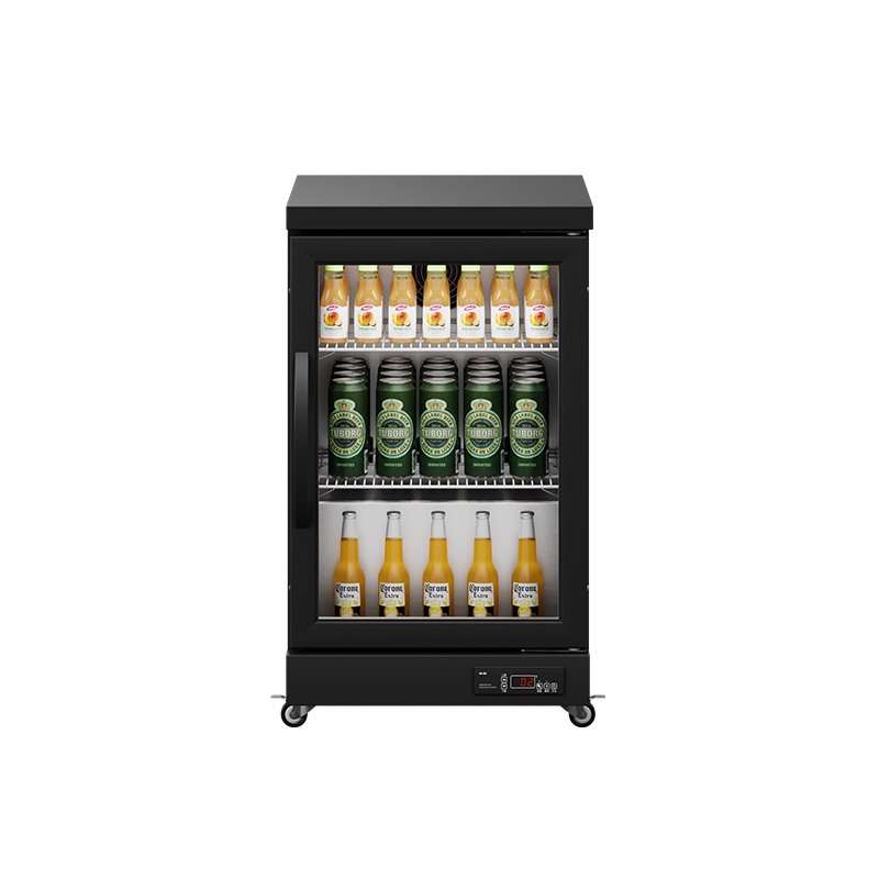 Cafeteria Equipment Refrigerator Display Cabinets Small Glass Single 1 Door Bar Fridges