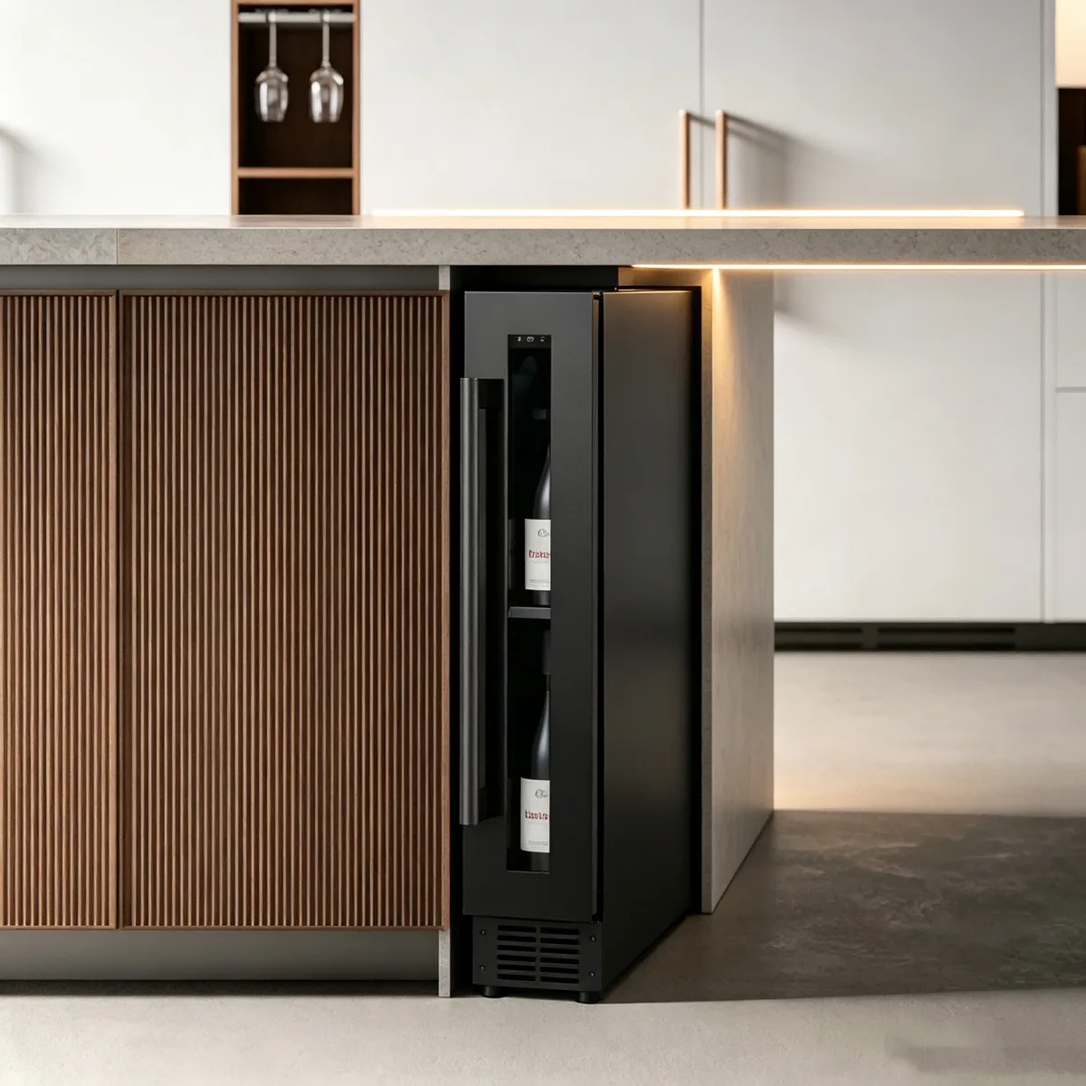 L-Slim Freestanding Wine Refrigerator Small Vertical Wine Chiller Constant Temperature Home Wine Cabinet
