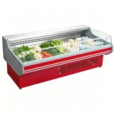 L- Stainless Steel Fresh Meat Refrigerated Showcase with LED Light